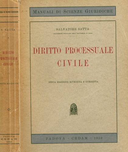 Diritto processuale civile - .,