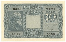 Lire biglietto stato - lire, giove