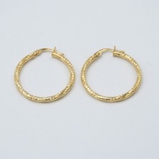 Orecchini a cerchio in oro giallo 18 kt E.214