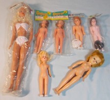 Vtg Dress Me Doll Lot of 7 -