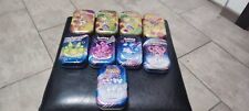 N. 9 LATTE VUOTE DA COLLEZIONE   POKEMON TRADING CARD GAME IN OTTIME CONDIZIONI