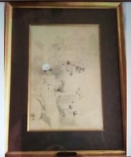 Pietro Scoppetta -disegno periodo parigino -misure int. cm.20x30 - est. cm.41x32