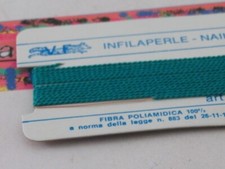 1 infila perle professionale color verde giada + ago in rame 180 cm  n° da 1 a 9