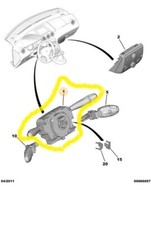 BLOCCO COMANDI MULTIFUNZIONE PEUGEOT 307 RESTYLING 308 (T7) 98069976XT  6242TT