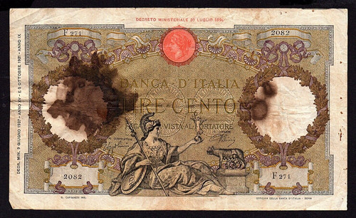 Banconota 100 lire italia - banconota,