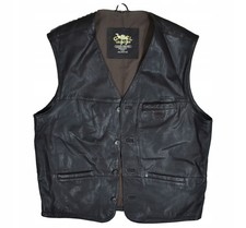 Gilet in pelle da uomo CAMEL