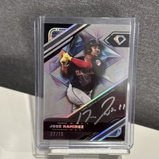 2025 Topss Diamond Icons JOSE RAMIREZ Black Polychromatink Silver AUTO #7/15