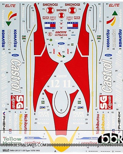 Tabu design lotus 107b 93 - design,