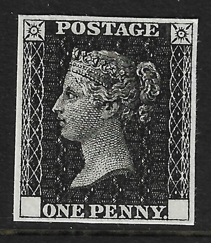 1840 penny black 4 - black,
