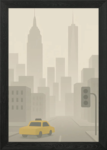 Paesaggio urbano new york - di,