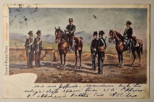 Cartolina militare uniformi - cartolina,
