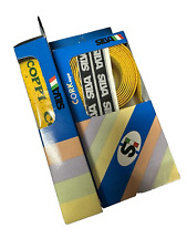 Nastro manubrio Bici Silva Cork Vintage Coppi Giallo logo Verde NOS-NIB