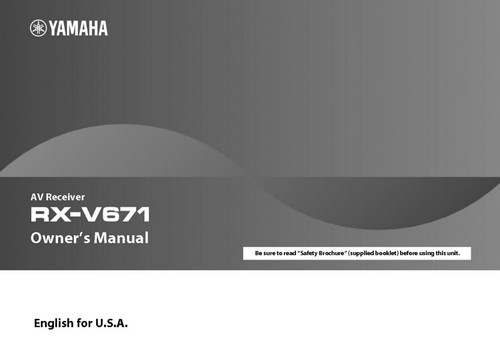 Yamaha v671 ricevitore - rx-v671,