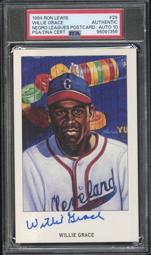 Willie grace auto psa - 10, negro