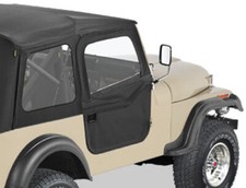 Bestop Porte Divisibili Nero Black Denim Porte Morbide Jeep CJ7 76-80