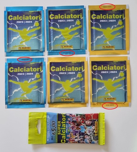 Set varianti bustine panini - varianti,