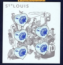 France La Feuille F153 Coeurs St Louis Saint Valentin Paris F 153 2022 Neuf