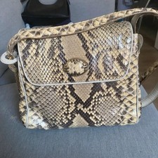 borsa in pelle di pitone di roccia