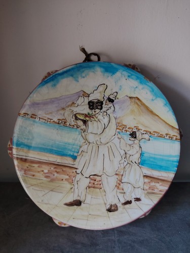 Piatto tamburello pulcinella - piatto,