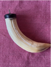 RARO AMULETO VINTAGE: Splendido ciondolo a forma di dente realizzato in corno - Fortunato - Fertilità