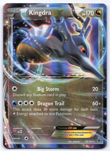 Carta pokemon kingdra - kingdra, ex