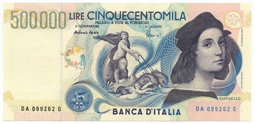 500000 lire banca - banca, d'italia