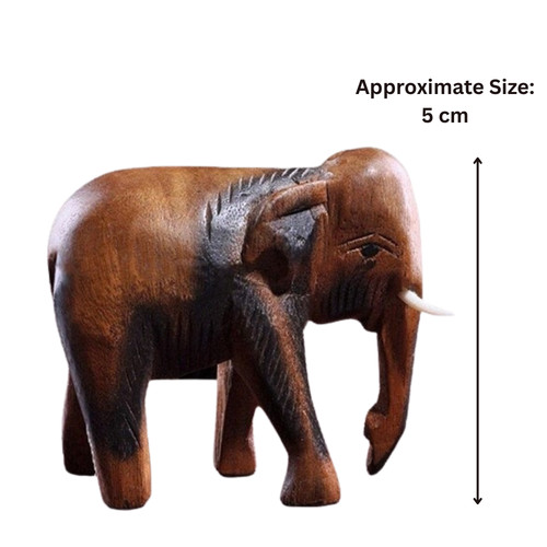 Statuina elefante legno - statuina,