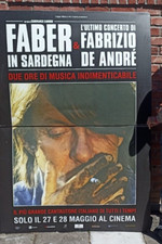 ML0001 Grande poster cartonato da cinema film ultimo concerto de Andre' perfetto