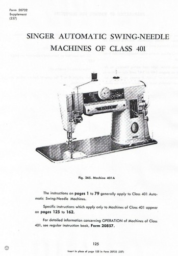 Singer sewing machine 401 401a - sewing,