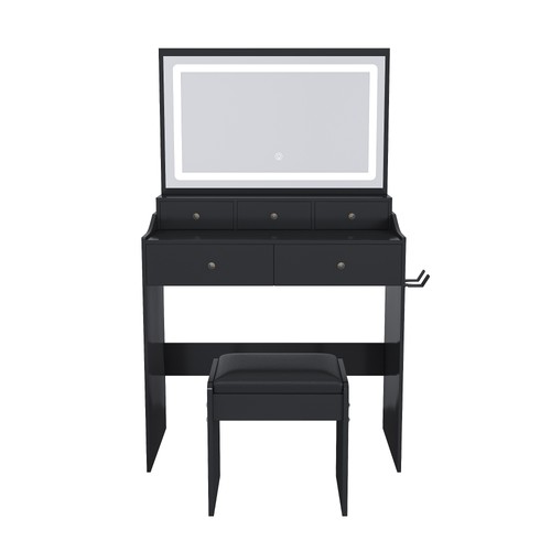Large mirror vanity - vanity, desk