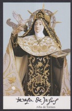 Holy card relic de Santa