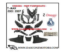 KIT CARENE TMAX 2001 2002 2003 2004 2005 2006 2007 NERO GREZZO 12 PEZZI TNT SPOR