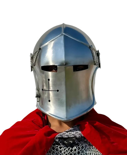 Elmetto medievale barbuta - medievale,