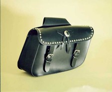 Coppia borse laterali in pelle