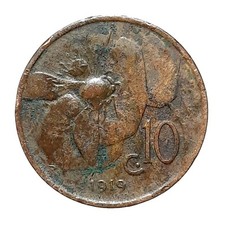 [NC] VITTORIO EMANUELE III - 10 CENTESIMI 1919 - RARA (nc290c)