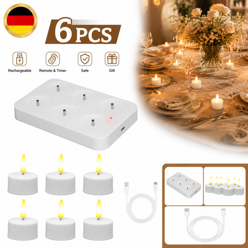 Candele elettriche teiera led - candele,
