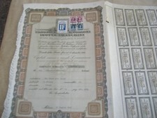 2 TITOLI AZIONARI 1947-48 "FABBRICA AUTOMOBILI ISOTTA FRASCHINI" EMESSE