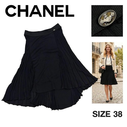 Gonna midi chanel nera - gonna,