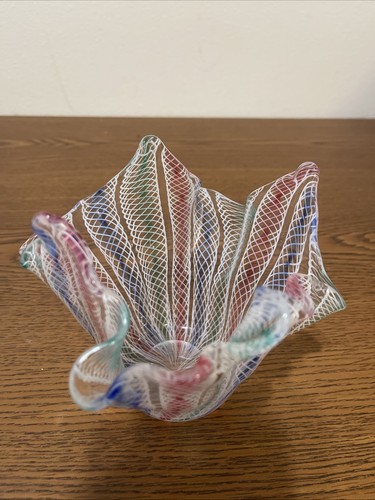 Vaso fazzoletto vetro arte