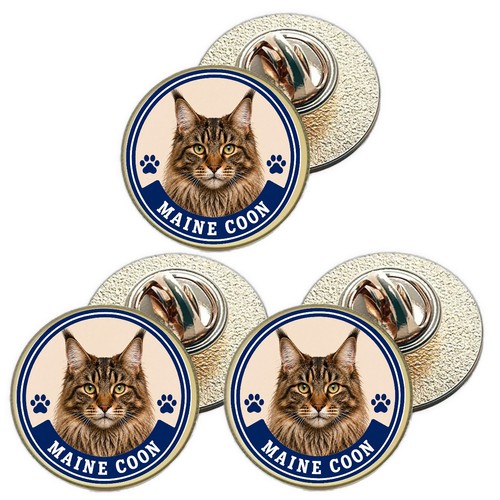 Main coon cat - (bu27), lapel
