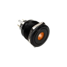 DimasTech Vandalismusschalter/-taster 25mm Blackline Dot RGB Stahl black PD220