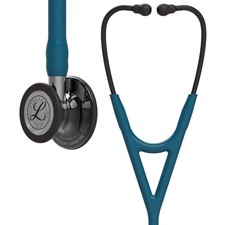 *NUOVO* STETOSCOPIO 3M LITTMANN CARDIOLOGY IV ~ BLU CARAIBI / CUFFIA FUMO