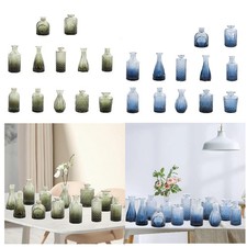 12 vasi in vetro decorativi per fioriere, accessori floreali, contenitori per