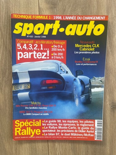 Magazine sport auto 432 - magazine, n°432