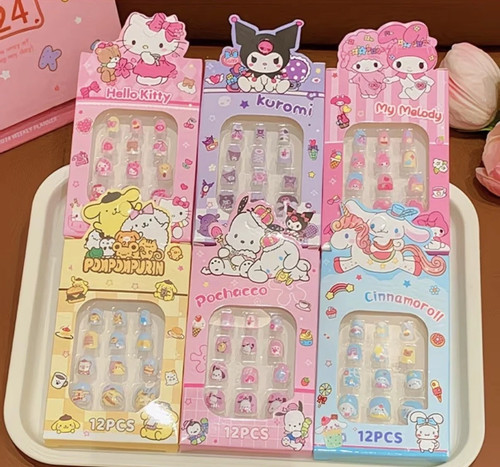 Pezzi bambini unghie finte - 12,