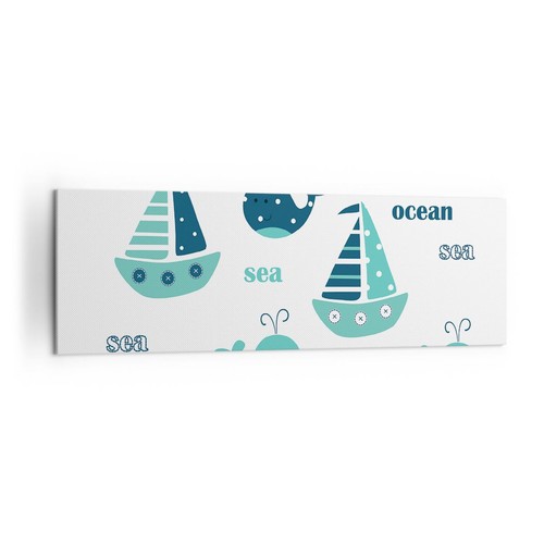 Quadro tela 160x50cm balene - quadro,
