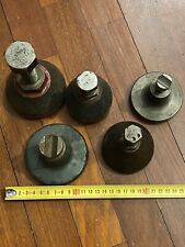 LOTTO DI 5 BASI REGOLABILI DIVERSE ALTEZZE  PER FISSAGGIO PEZZI SU TAVOLA FRESA