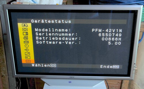 Sony pfm 42v1n plasma - sony,