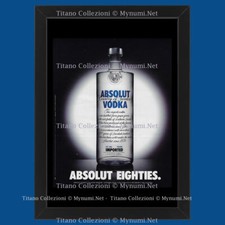 Anni ' 00  * Pubblicità Originale "Absolut Vodka, Absolut Eighties Bottiglia" Co