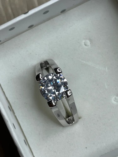 18k white gold plated rings - gold,